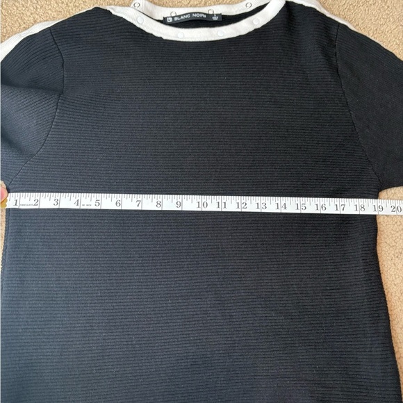 Blanc Noir Snap Button Intercept Cashmere Blend Pullover Sweater Size Small - Picture 11 of 15